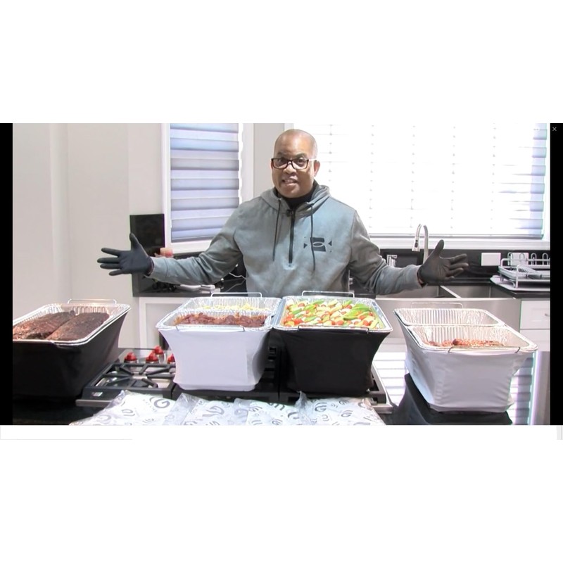 4 Pack Chafer Wind Guard | Decorative Chafing Dish Wind