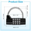 PATIKIL Combination Padlock, 4 Digit Gym Locker Lock Zinc Alloy
