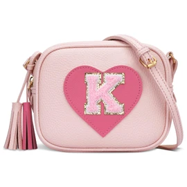 KKXIU Kids Purse Toddler Gifts for Girls and Women Vegan Leather Crossbody Bag with Tassel, K, Cute