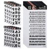 Realistic Temporary Tattoos, 60 Sheets Letters Temporary Tattoos- 5 Assorted