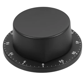 GRIRIW Manual Mechanical Kitchen Timer Stainless Steel Baking Reminder Device for Cooking Accurate Management with Loud Alarm for Home Chefs