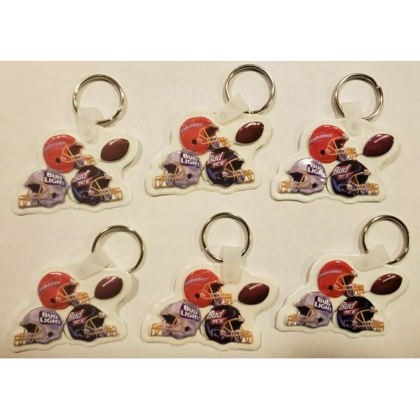 Budweiser Vintage Budweiser Bud Light Bud Ice Helmets on Keychain