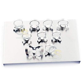 G.S DENTAL ENDODONTIC Restorative Rubber Dam Clamps Set of 9 New