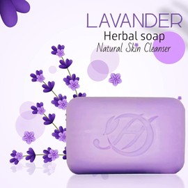 HERBOGANIC Lavender Soap - Natural Vegan Bar Soap for Moisturizing, Soothing, and Relaxing - Gentle Lavender Soap for Dry and Oily Skin Types(5oz) Pack of 6