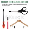 Keadic 496pcs Black Rubber End Caps, 17 Sizes Flexible End