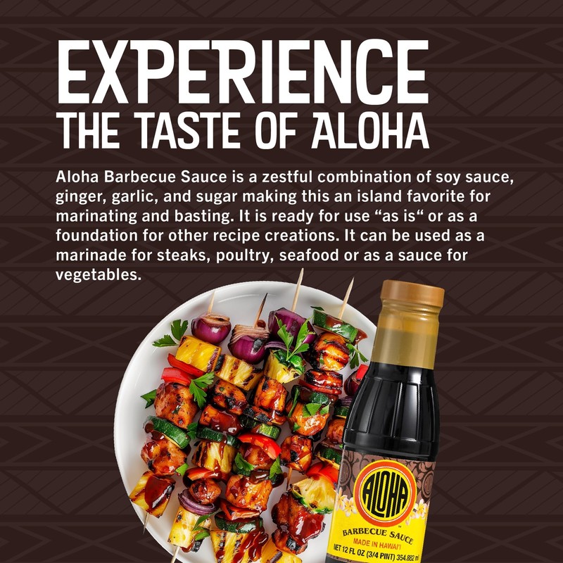 Aloha Shoyu - Hawaiian Style Barbecue Sauce - Zesty and