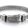 COOLSTEELANDBEYOND Mens Stainless Steel Franco Link Curb Chain Bracelet, Vintage