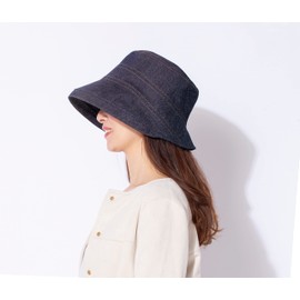 Shoei Kogyo Shoei Sangyo Domestic Okayama Kojima Fashionable Denim Outing Hat, UV Reduction Rate Approximately 99%, Compact Storage, Indigo