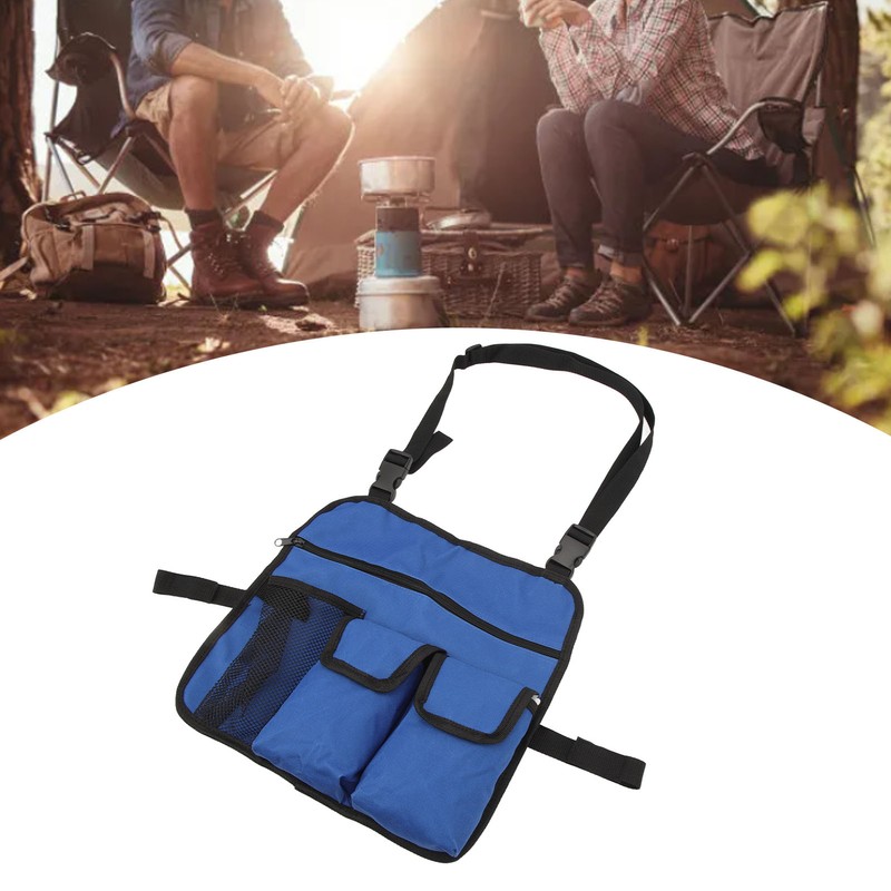 Beach Chair Armrest Bag 600D Oxford Cloth Multifunctional Outdoor Chair