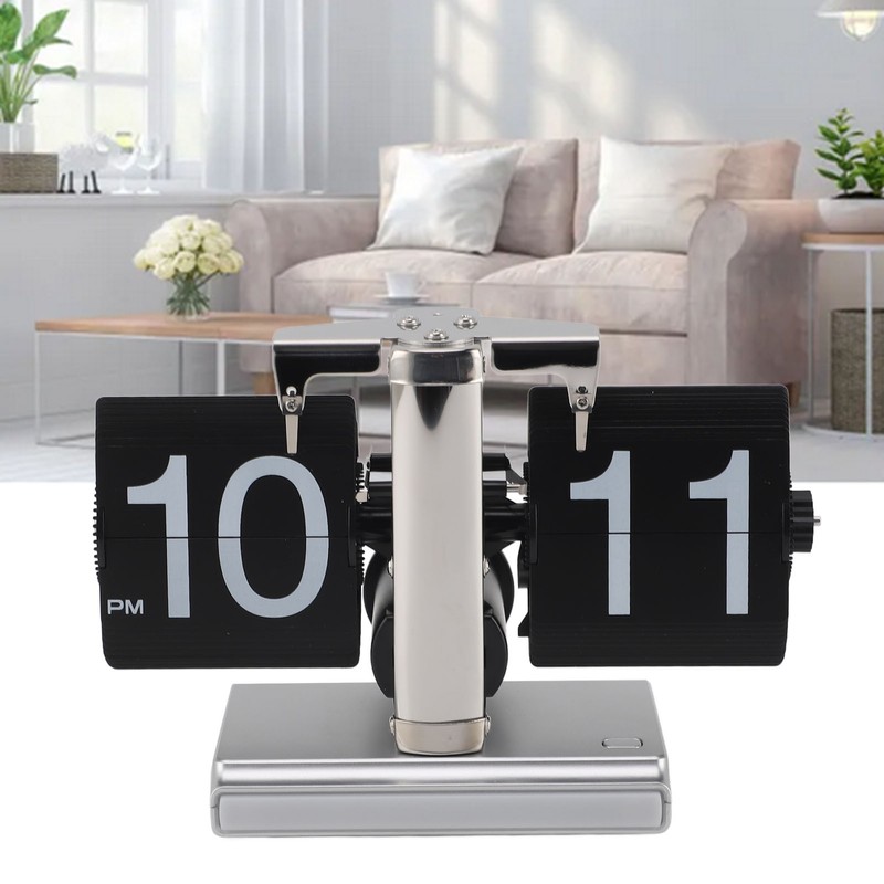 Retro Digital Flip Down Clock Battery Powered Flip Desk Clock
