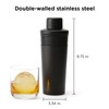 Rabbit Wine 18 oz Stainless Steel Cocktail Shaker, Multi-Use Stainless