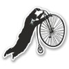2 x 10cm/100mm Stunt Bike Rider BMX Vinyl Sticker Decal
