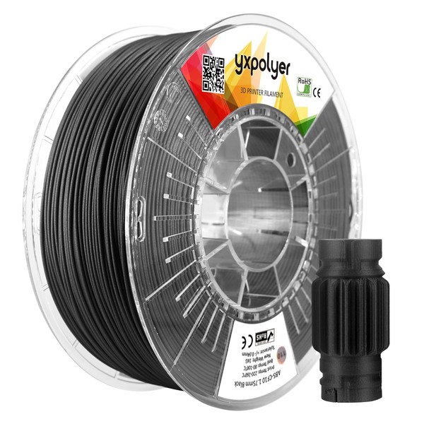YXPOLYER Carbon Fiber ABS Filament 1.75mm 1kg ABS-CF 3D Printer