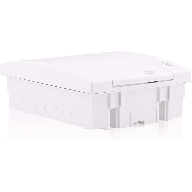 ETI 1-Row Fuse Box Flush-Mounted IP40 Distributor Housing White Door