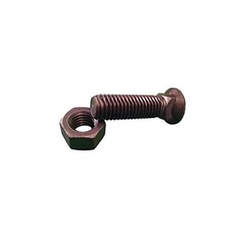 Plow Bolt and Nut for Blades/Cutting Edges - 5/8-11x2 1/2 - Grade 8, Dome Head