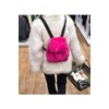 Ulisty Women's Small Faux Fur Rabbit Fur Backpack Furry Drawstring