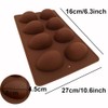 EchoDone Egg Shape Soap Mold Non Stick Silicone Half Egg