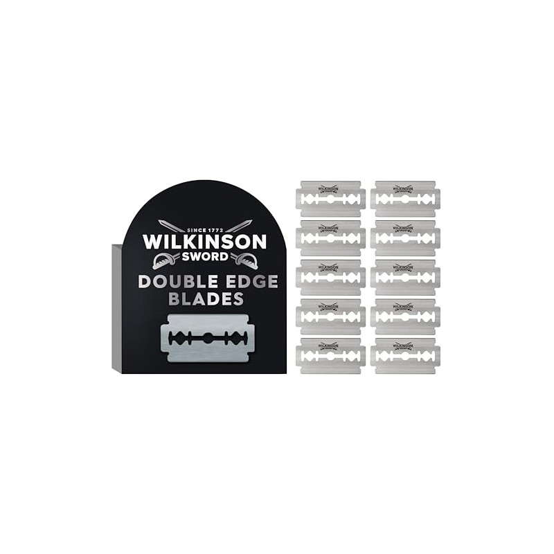 WILKINSON SWORD Double Edge Blade Refills for Men, Pack of