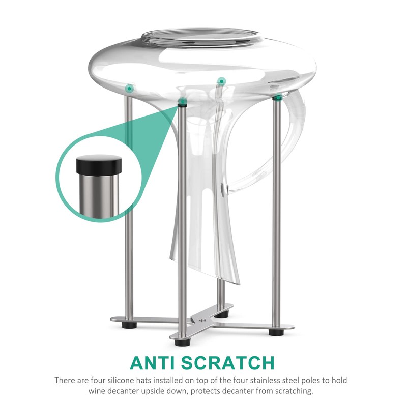 SHILFID Plastic Bag & Bottle Drying Rack, Multifunctional Wine Decanter