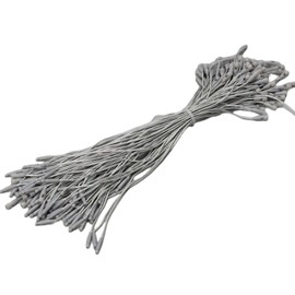 100PCS Polyester Hang Tags String Tag Rope with Snap Lock Price Tag Fasteners for Products Clothes Brand Tag Price, Grey