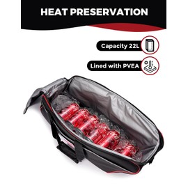 TINGPAI Motorcycle Cooler Bag is Designed to Fit Models from Harley-Davidson and Indian with Side Trunks. It is Crafted from Premium Fabrics and Features Waterproof Technology.