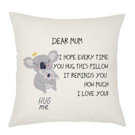 Weosan Mum Gift from Daughter Son, Mother Reminder Gift Cushion Cover 45x45cm I Love You Reminder for Mum Mummy Mama (Mum), We002