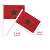 10 PCS Morocco Handheld Small Flag, Moroccans Hand held Mini