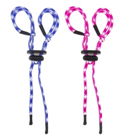 ECSiNG 2PCS Archery Finger Sling Adjustable Recurve Bow Fingersling Archery Bow Rope for Recurve Bow Replacement Accessories Pink & Blue