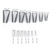 14pcs Caulking Nozzle Stainless Steel Sealant Nozzle Applicator Finishing Tool