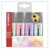 STABILO Boss Original Pastel Highlighter Pens Pack of 4 PET