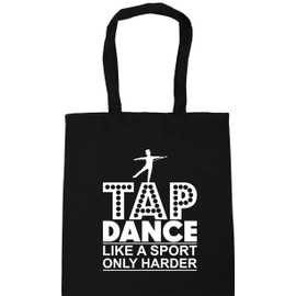 Hippowarehouse Tap dance like a sport .. only harder Tote Shopping Gym Beach Bag 42cm x38cm, 10 litres