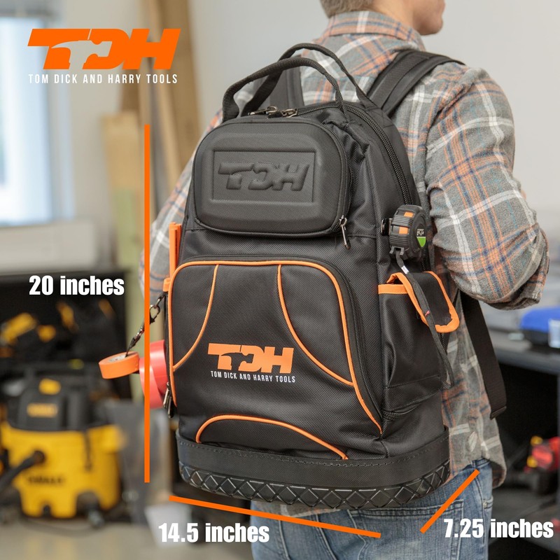 Tool Backpack with waterproof base - tool backpack heavy duty