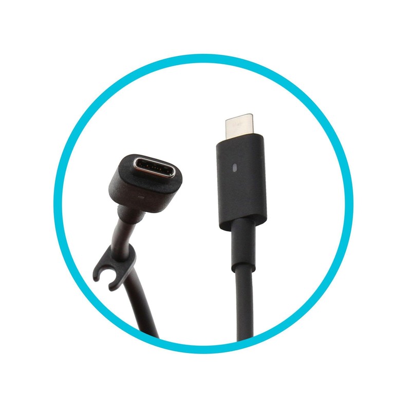 Dell 7R3FM Original USB-C Netzteil 90,0 Watt abgerundete Bauform (+USB-A