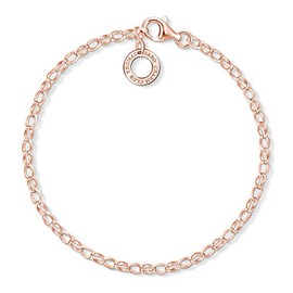 Thomas Sabo Charm Bracelet, Rose-coloured, X0243-415-40, Silver