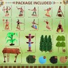 Morofme Native American Indians Figures Toys Set Plastic Indians Action