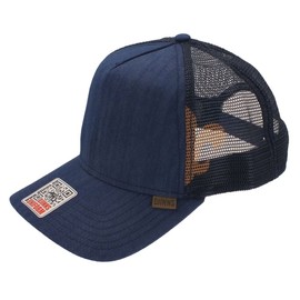 DJINNS - Linen 2014 (navy) - High Fitted Trucker Cap