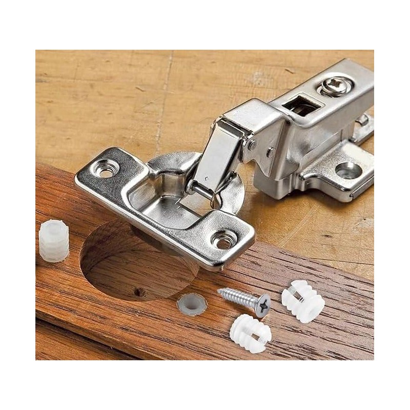 Hettich 9081038 Expansion Sleeves with Pot Mounting Screws Diameter 5
