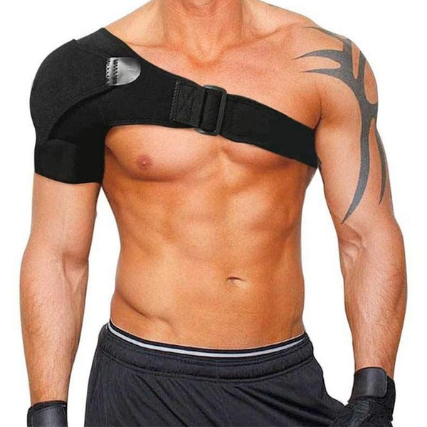 Adjustable Shoulder Brace Shoulder Guard Shoulder Strap Universal for Right and Left Shoulder Women and Men for AC Joints, Tendonitis, Sports Injuries Pain Relief