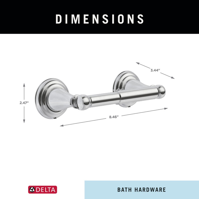 Delta Windemere (1-Pack) Toilet Paper Holder Polished Chrome Tissue Roll