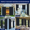 Sosiego Outdoor Curtains - Blackout Curtains 84 Inch Long -