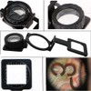 Magnifying Glass Stand Triple Fold 15x Magnification Folding Flat