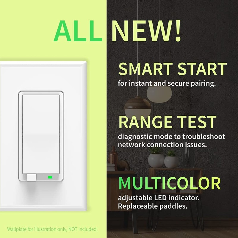 Zooz 800 Series Z-Wave Long Range On/Off Switch ZEN71 800LR,