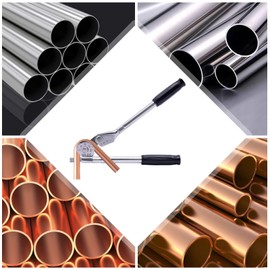 Fenjidrop 3/4" Manual Tube Bender, 180°HVAC Pipe Bender Tool for Copper, Steel & Aluminum Tubing Bender, Pipe Bender Tool for Plumbing, Refrigeration & AC Repair (5/16")