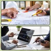 sourcing map Straight Ruler 15cm Metric Plastic Aluminum Alloy Protractor