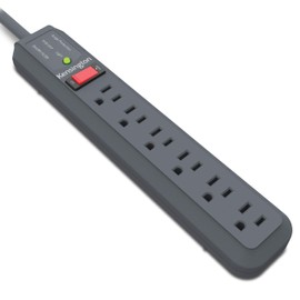Kensington Kensington Guardian 6 Outlet Power Strip, 15ft Surge Protector, 15-Foot Cord, 540 Joules, Black(K38215NA)