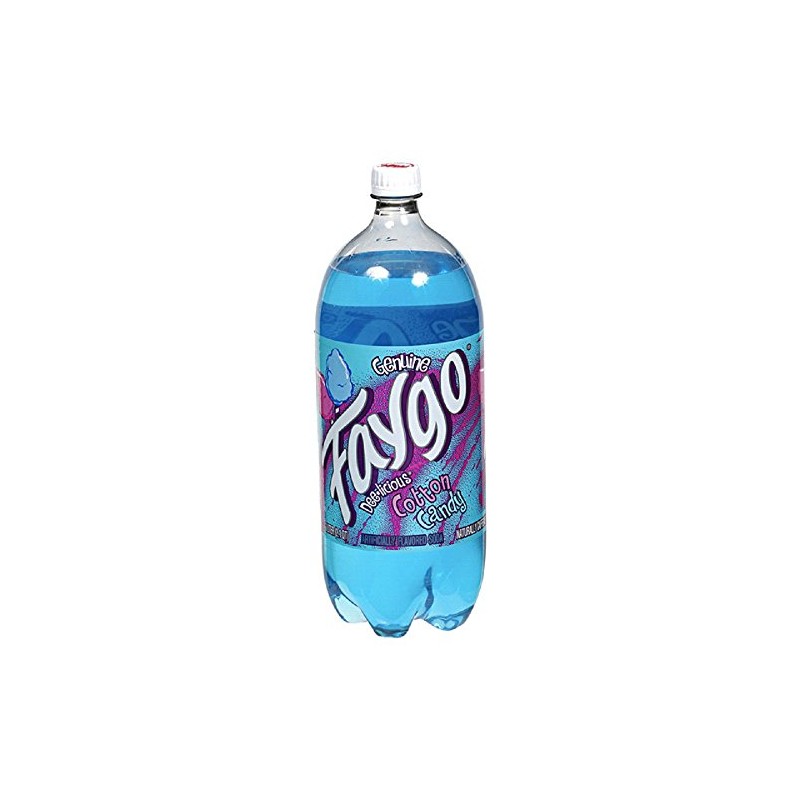 Faygo Cotton Candy Soda Pop, 2 Liter Plastic Bottle