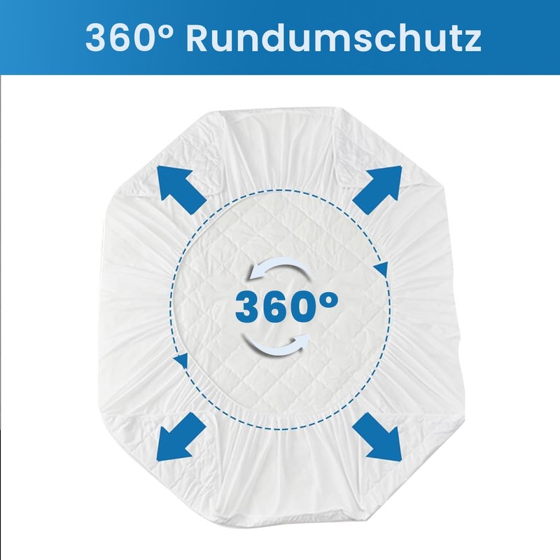 Livessa Quilted Mattress Topper 90 x 200 Waterproof