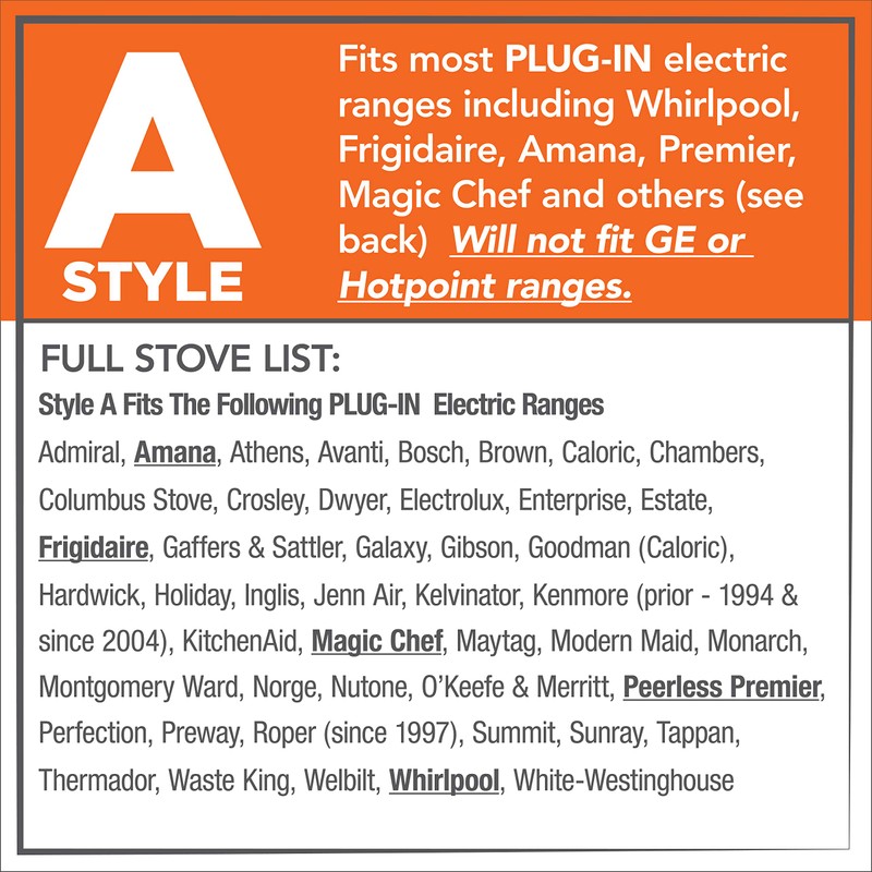 Range Kleen 10124XN Style A 4-Pack Drip Pans, Chrome