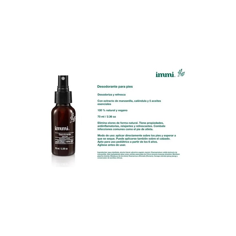 Immi Kit Desodorante Axilas, Pies, Cuerpo
