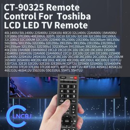 New CT-90325 TV Remote Compatible with Toshiba 32C100U2 32C100UM 32C110U 32DT1 46G310U